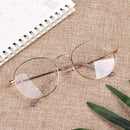 Care Oversized Metal Optical Glasses Spectacles Eyeglasses Frame Round Glasses