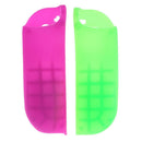 Handle Silicone Sleeve Switch Case for Nintendo Switch NS(Green+Purple)