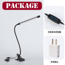 3 Modes Gooseneck 10 Brightness Clip Light Dimmable LED Desk Lamp with Clamp