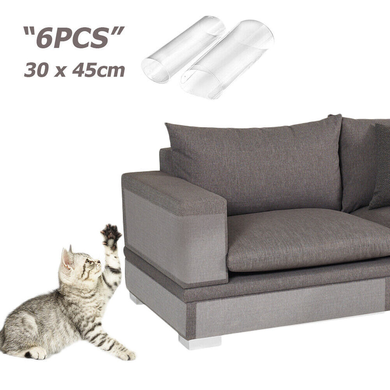 #A Plastic Transparent Cat Scratch Stickers With Pin for Protecting Furniture