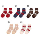 Warmer Cotton Christmas Socks Christmas Deer Floor Socks Sleeping Hosiery