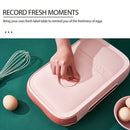 Drawer Type Egg Storage Box Home Refrigerator Fresh Keeping Holder (Pink) Newly