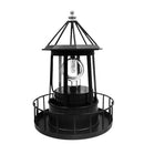 Lighthouse Solar LED Light 360 Degree Rotating Lamp Beacon Garden Yard Decor