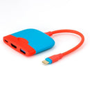 USB-C to HDMI-compatible PD USB3.0 4K HUB Adapter for Switch (Black Grey)