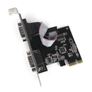 PCIe Serial Expansion Card PCI-Express to 2 Serial Ports COM Adapter for Windows