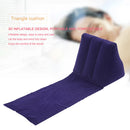 Inflatable Beach Mat Camping Lounger Back Pillow Cushion (Purple Blue)