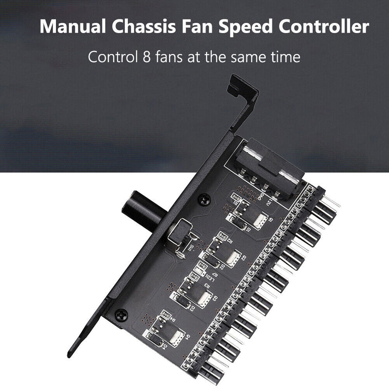 Universal Computer Regulator CPU Hub Splitter Cooler 3pin/4pin Variable Newly