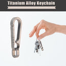 Corrosion Resistance Titanium Alloy Keychain Pendant Portable Backpack Orname