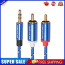 3pcs 3.5mm Male to 2 RCA Male Aux Audio Cable(0.5m)