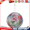 10 inch LED Round Solar Lantern Printed Waterproof Hanging Decor (Parrot A)