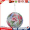 10 inch LED Round Solar Lantern Printed Waterproof Hanging Decor (Parrot A)