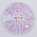 Water Dropped Elongated Glass Stone Nail Art Rhinestone DIY Tips Manicure Decor