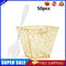 50pcs Dessert Cup Golden Dot Cake Cup with Spoon Set for Jelly Mousse Ice C