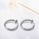 Simple Hoop Earrings Women Men O-shaped Nose Piercing Ornaments Jewelry Gifts