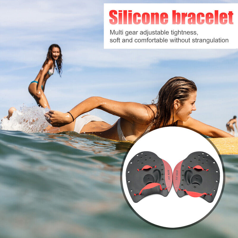 Swimming Paddles Fins Flippers Girdles Correction Water Sport Hand Webbed G