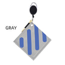 Golf Ball Cleaning Bag with Buckle Double-Sided Golf Wiping Towel (Gray) Newly