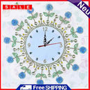 DIY Flower Special Shaped Diamond Painting Embroidery Wall Clock Home Ornaments