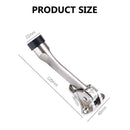Home Bathroom Zinc Alloy Bedroom Door Stopper Rubber Buffer Doorstop Kick Down