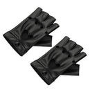 Black Color Dancing Mittens Punk Glove Driving Mittens Leather Gloves