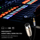 3.5mm Jack XLR Audio Cable Extension Male to Female to Cable Headphone Splitter