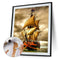 DIY Oil Paint by Numbers Sailboat Hand Painted Coloring Picture Gift Home Dec