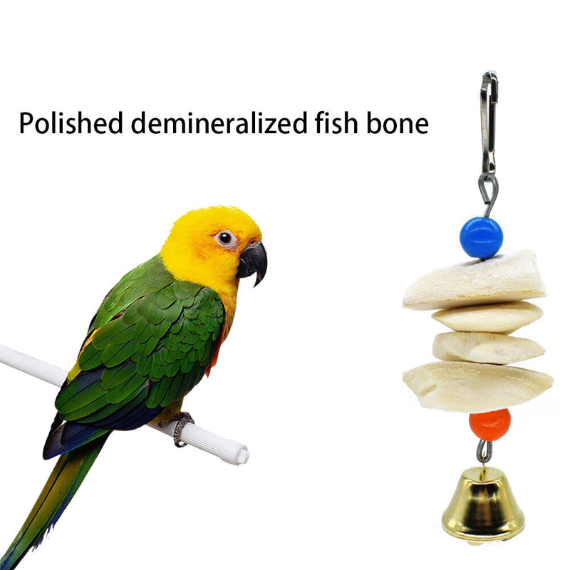 Parrot Chew Toys Mouth Molars Hanging String Toys for Calcium Supplementati