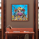 5D DIY Diamond Painting Full Round Drill Flower Calf Wall Decor Rhinestone Art