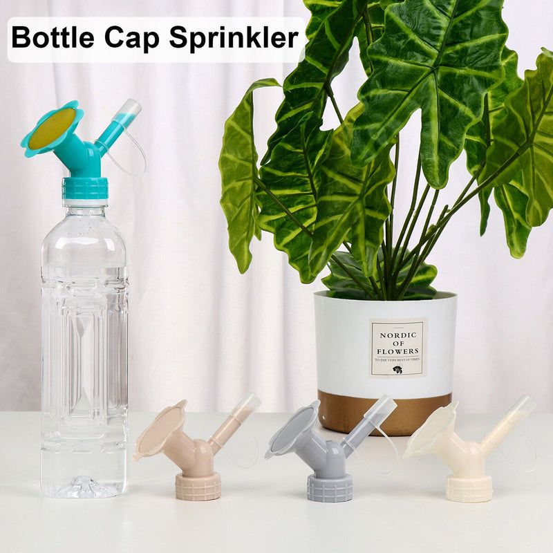 Dual Head Cute Sprinkler Cap Mini Watering Can Plant Bottle Watering Spout