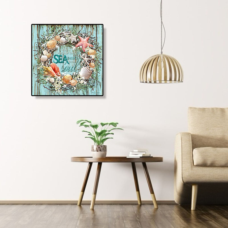 5D DIY Full Drill Diamond Painting Conch Embroidery Mosaic Craft Kit Decor Newly