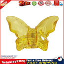 Butterfly Hair Claws Clip Women Korean Transparent Sweet Hairpin (Yellow) Newly