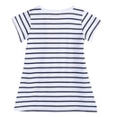 Kids Children Long Sleeve Striped Denim T-shirt Dress Girls Casual Dress