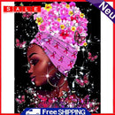 5D DIY Diamond Painting Kits African Woman Full Round Drill Wall Decor Art Craft