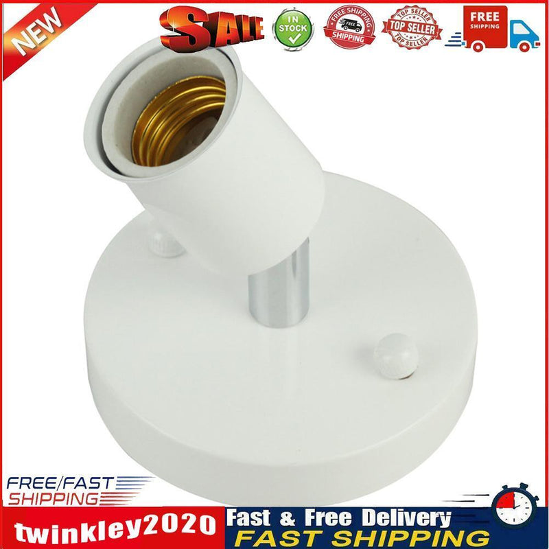 E27 Lamp Holder Retro Metal Lamp Socket 180 Rotating Wall Lights Base (D) Newly