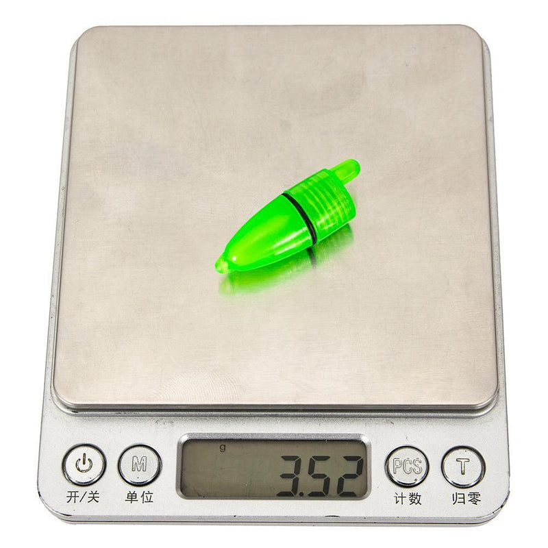 20pcs Night Fishing Rod Bite Alarm Light Bells Ring Indicator (Grass Green)