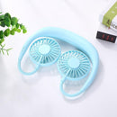 3 Speed Portable Mini Small Neckband Fan USB Rechargeable Wearable Hand Free Fan