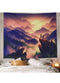Tapestry Wall Hanging Mountain Sunset Landscape Bedroom Dorm Home 51.2 x 59.1"