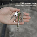 Anti Lost Keychain Lanyard Key Rings Parachute Cord Carabiner (Army Green) Newly