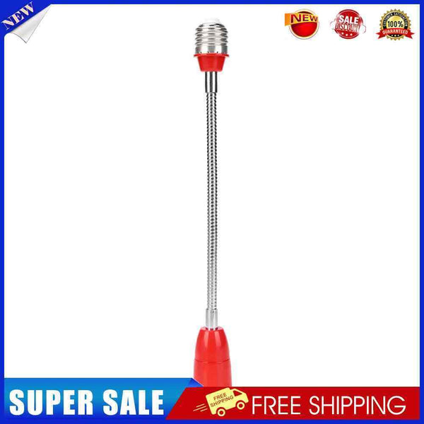 5pcs E27 LED Holder Universal Flexible Extension Lamp Socket(Red)
