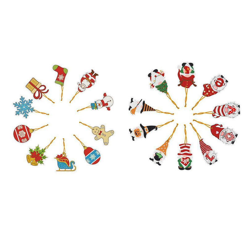 DIY Diamond Special Shape One-sided Hanging Christmas Ornament Prop (GS07)