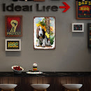 Welcome Dog Retro Metal Plate Tin Sign for Bar Pub Club Cafe Wall Art (2)