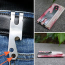 EDC Cash Money Clip Stainless Steel Keychain Clip Belt Holder Beer Opener