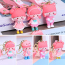 Car Pendant Backpack Pendant Pink Sakura Wristband Key Ring Keychain