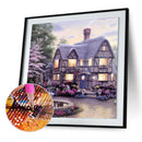 Newzeroin DIY 5D Diamond Painter Set, Complete Drill Lighting, Warm House, Kre