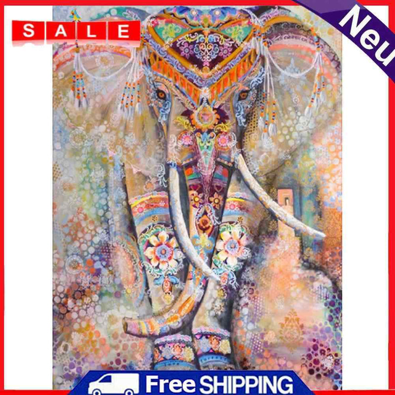 Home Decor Cross Stitch DIY Ethnic Elephant Diamond Painting Embroidery Mosaic