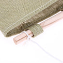 One Layer Pocket Canvas Storage Bag Back Door Wall Hanging Bag(Green)