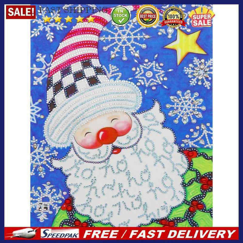 5D DIY Special Shaped Diamond Painting Santa Claus Cross Stitch Kits Needlework
