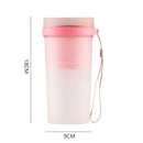 Portable Blender Wireless Juicer USB Small Lemon Orange Fruit Cup (Pink) Newly