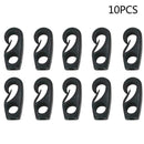 10x Plastic Bungee Hooks For Shock Cord Tie Down Canoe Kayak E8W0 J3N0