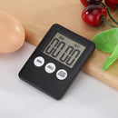 LCD Digital Timer Kitchen Cooking Count-down Up Clock Alarm Reminder(Black)