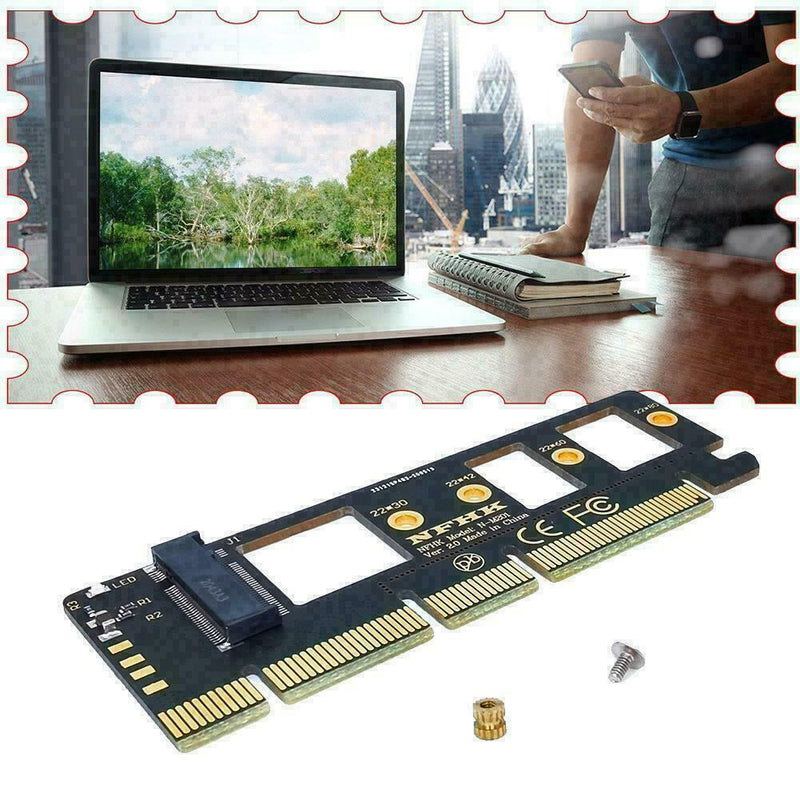 NVMe M.2 NGFF SSD to PCI-E PCI Express 3.0 x4 x8 x16 Adapter For Windows 10 H2U0